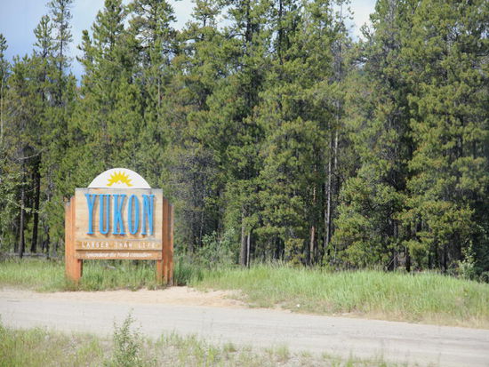Wir sind in der Provinz Yukon...