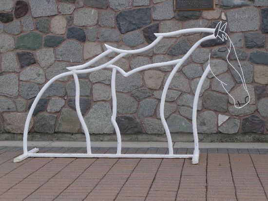 Vor dem Stadthaus in Whitehorse...