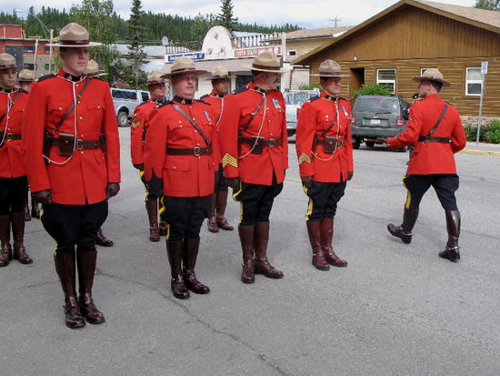 Die Mountain Rangers am Üben...