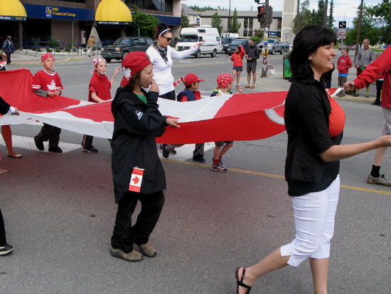 Und überall der Ruf: "Happy Canada Day!"