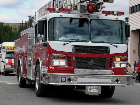 Auch die Feuerwehr ist dabei...