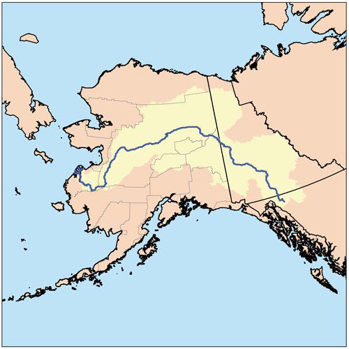 Der Lauf des Yukon Rivers...
