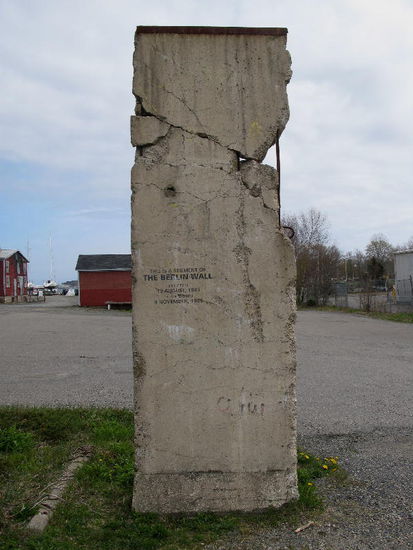 Ein Stück Berlin hat sich bis hierher verschlagen (Berliner Mauer)