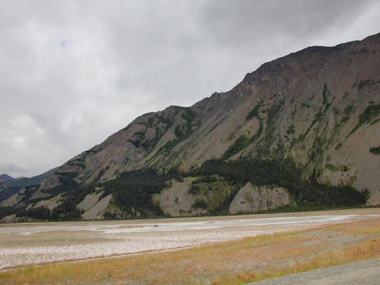 Hier hätten wir die Dickhornschafe sehen sollen - heute waren sie auf der andern Seite der Krete... schade...