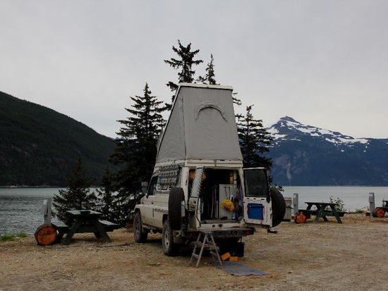 Am andern Morgen geht es mit der Fähre nach Skagway...