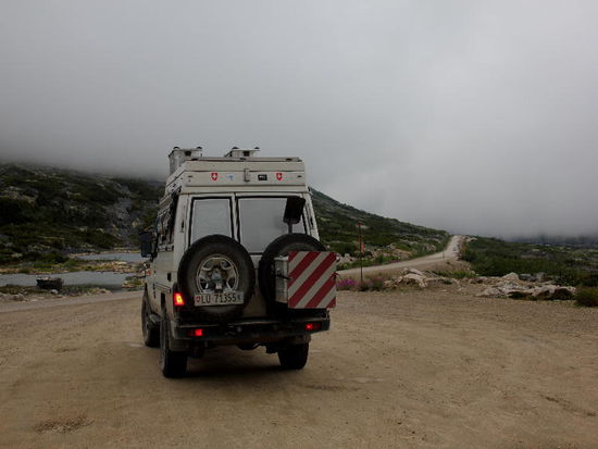 Bereits auf der kanadischen Seite dicht unter der Nebelglocke...