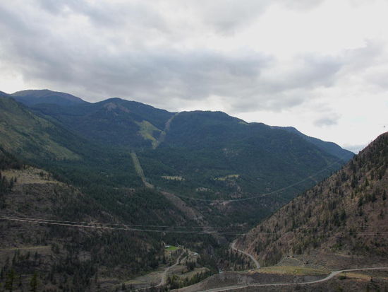 Waldschneisen für die Stromleitungen...