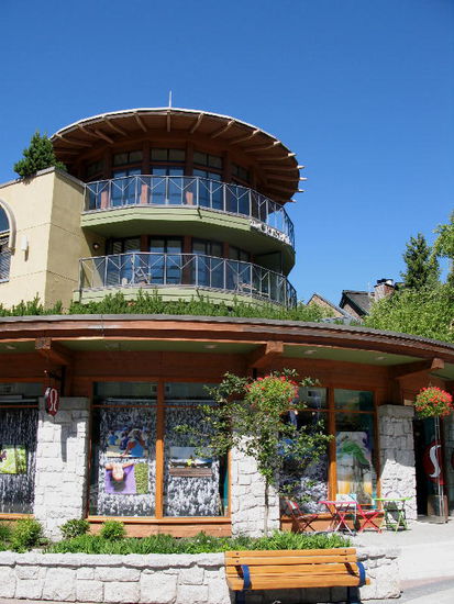 Der mondäne Ort Whistler...
