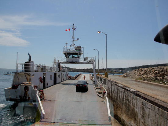 Auffahrt zur Fähre...