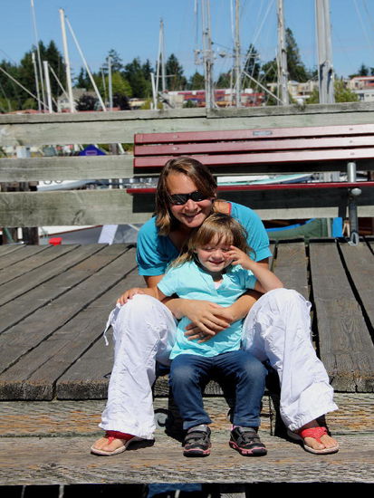 Wir besuchen Angela und Caylin...