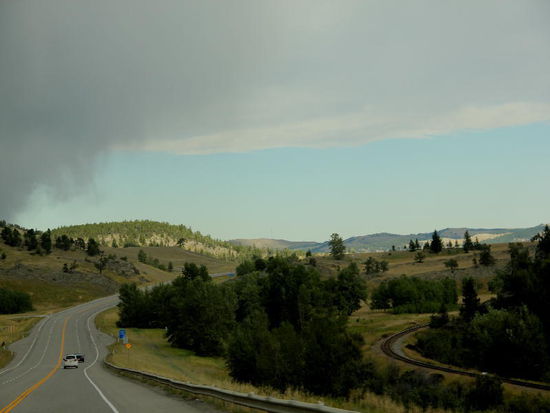 Langsam werden die Täler wieder breiter...