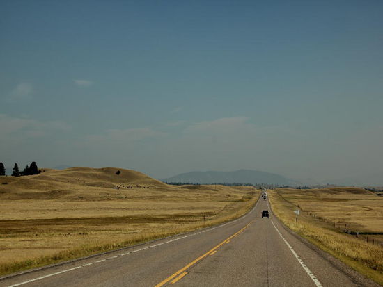 Schnurgerade Strassen...