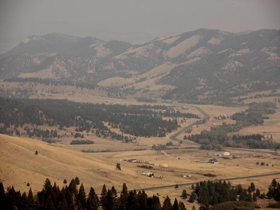 Leider aber ist die Luft voller Smog durch all den Staub...