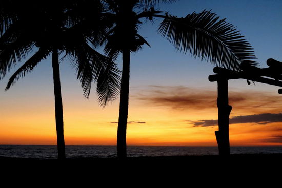 Wirklich genussvoll - den Abend bei einem guten Essen und einem kühlen Bier in Café del Sol in Monterrico zu geniessen.