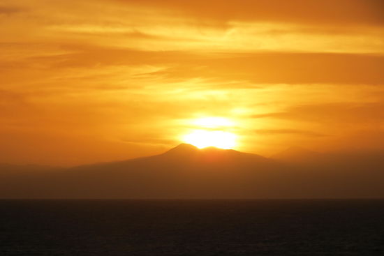 Ein herrlicher Sonnenaufgang über dem Mar de Cortés