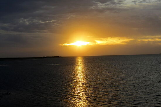 Wir empfangen die letzten Sonnenstrahlen