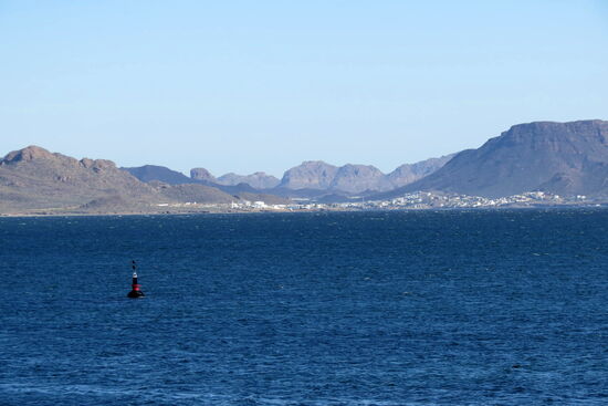 Gleich gegenüber - Guaymas! Hier legt die Fähre von Santa Rosalia an.