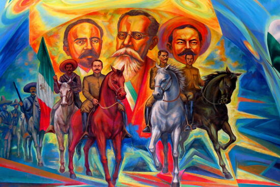 Im Stadthaus finden wir die beliebten "Murales" - hier die Revolutionäre