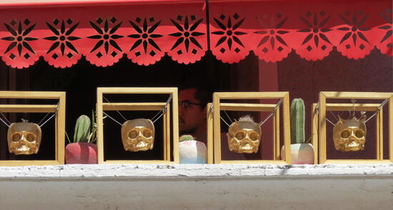 Typisch Mexico - Aushang bei einer Galerie!