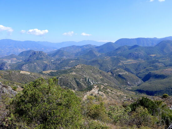 Der Ausblick in die herrliche Bergwelt
