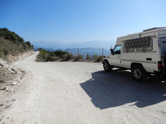 Unterwegs nach der Wegfahrt von Hierve de Aguas