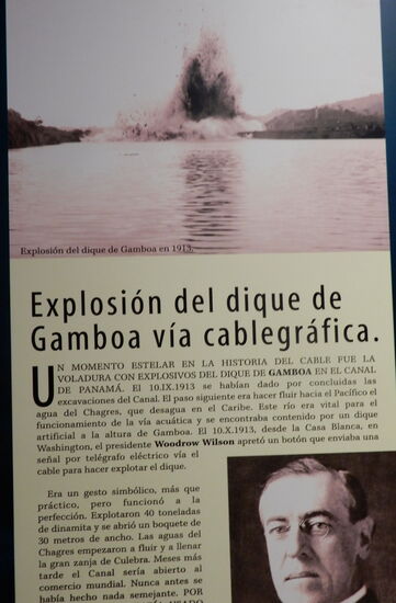 Und die Sprengung vor der Flutung des Kanals