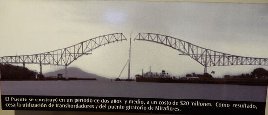 Die Konstruktion der Brücke "Las Americas"