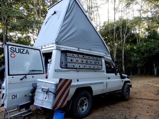 In sehr ruhigen Gefilden dürfen wir übernachten!