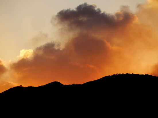 Im Licht der untergehenden Sonne