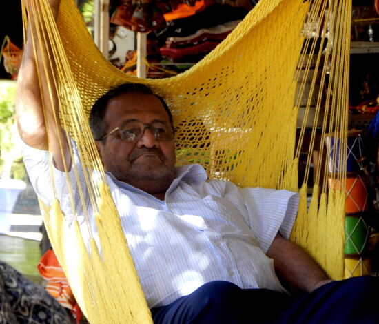 Auch Händler finden Zeit, sich dem süssen Nichtstun zu widmen