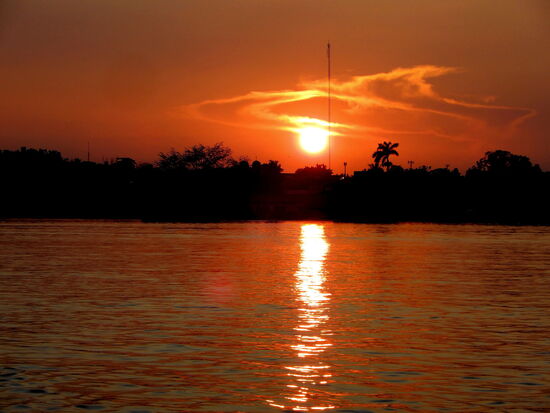 Und über dem See - ein fantastischer Sonnenuntergang