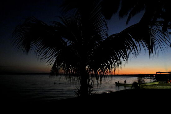 Und abends geniessen wir die Ruhe auf dem Platz