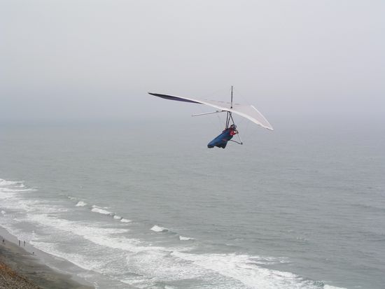 Sturm und Nebel halten die Paraglider nicht ab
