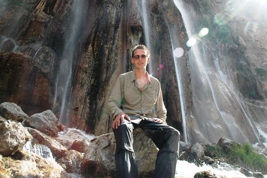 Ich war ganz nass, weil der Wind gedreht hatte. Sehr erfrischend das kalte Wasser!