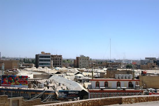 Von der Festung aus hatte man eine gute Sich über die Stadt.