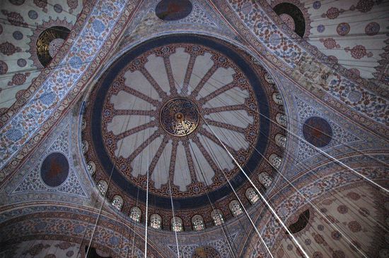 Die Kuppel der Blauen Moschee