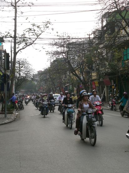 kaum Autos unterwegs...