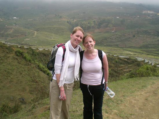 Maike und Trini beim treken