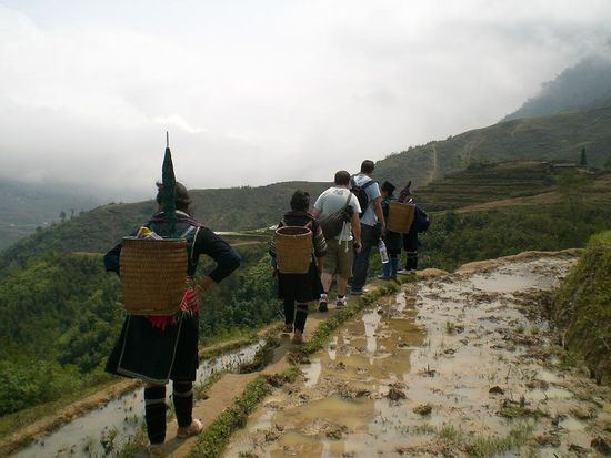 Wandern auf den Reisterassen