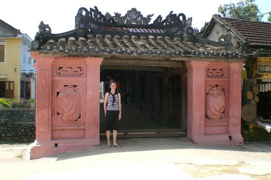 Maike vor der japanischen Bruecke