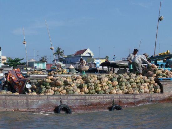 Der Floating Market bei Can Tho