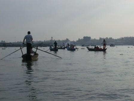 Der Mekong um 7 Uhr morgens
