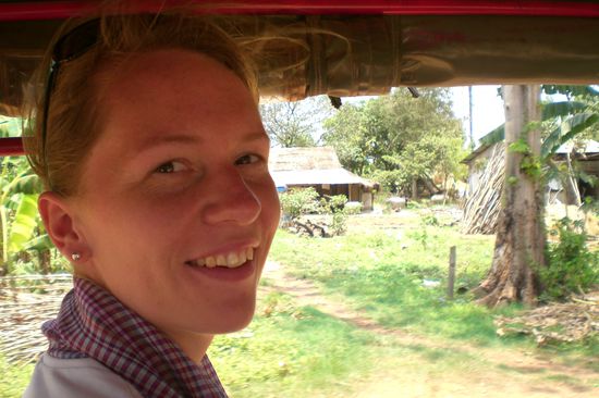 Maike im Tuk Tuk