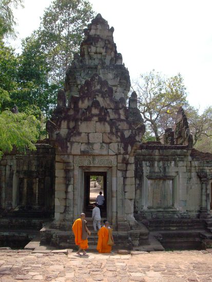 Der Eingang zum Tempel der "Terrace of Elephants"