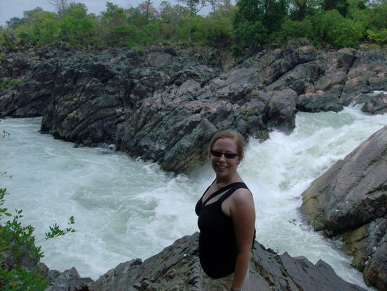 Ein Bruchteil des Wasserfalls mit Trini