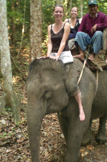 Zu Beginn sehr wackelig, aber man findet schnell seinen Halt und fühlt sich sicher.
