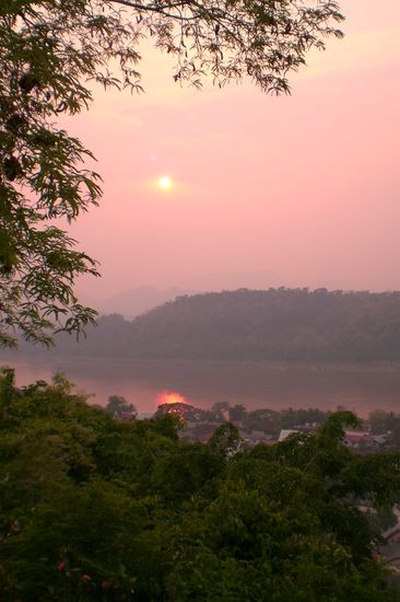 Sonnenuntergang über Luang Prababang