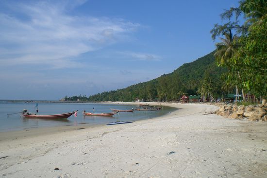 Unser Strand im Norden der Insel