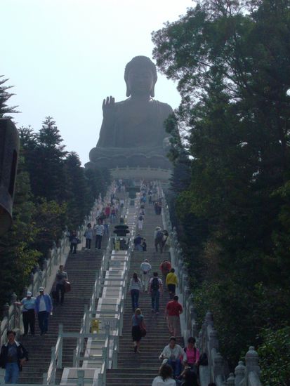 Giant Buddha auf der Insel Lantau in Hong Kong