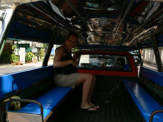 Conny im luxus pick up-taxi.